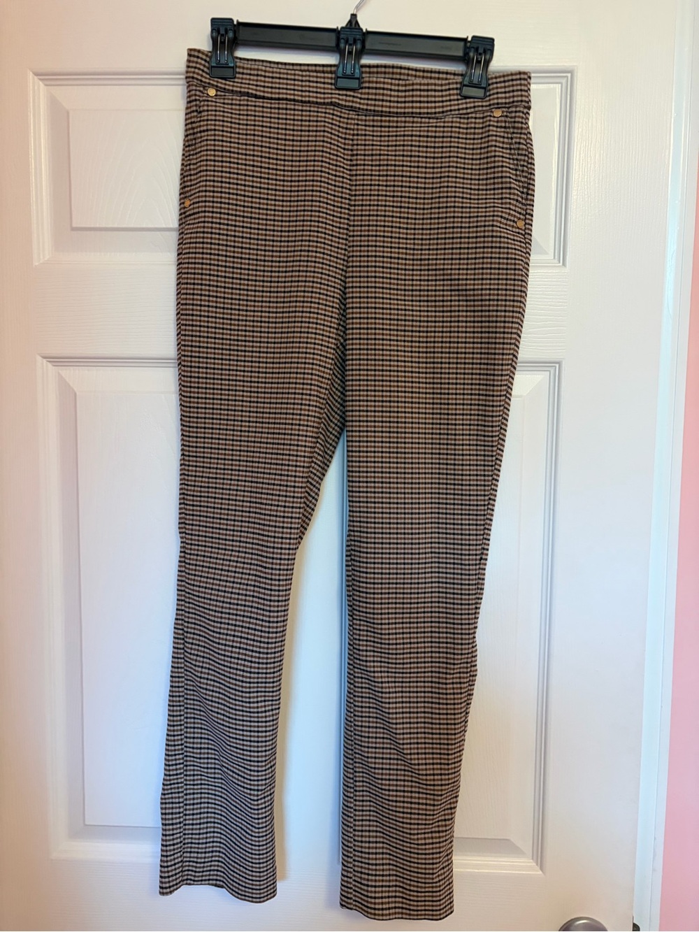 Stretch Plaid Pants